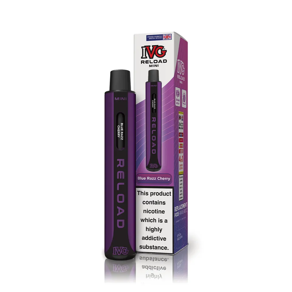 IVG Reload Mini Blue Razz Cherry Kit Pod Rechargeable 20mg