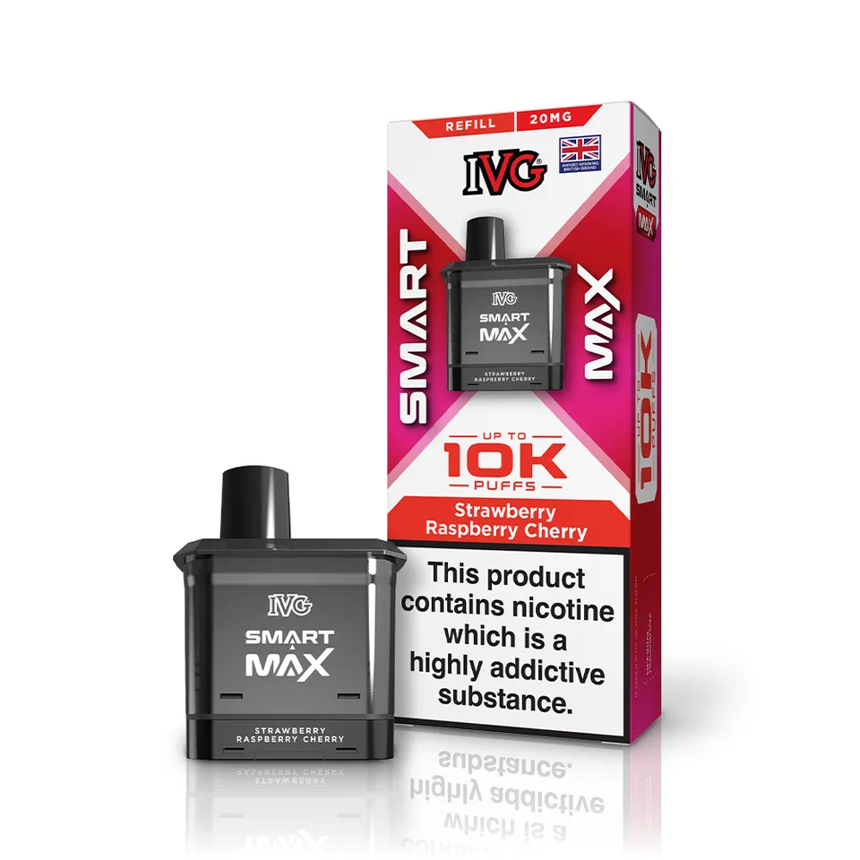 IVG Smart Max pod recharge fraise framboise cerise 20mg 12ml