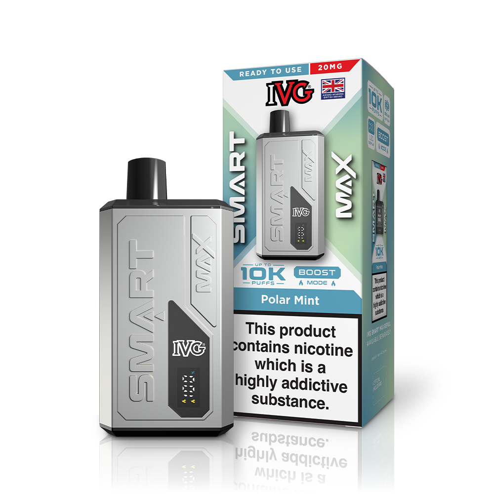 IVG Smart Max Polar Mint kit pod rechargeable 20mg 10000 puffs