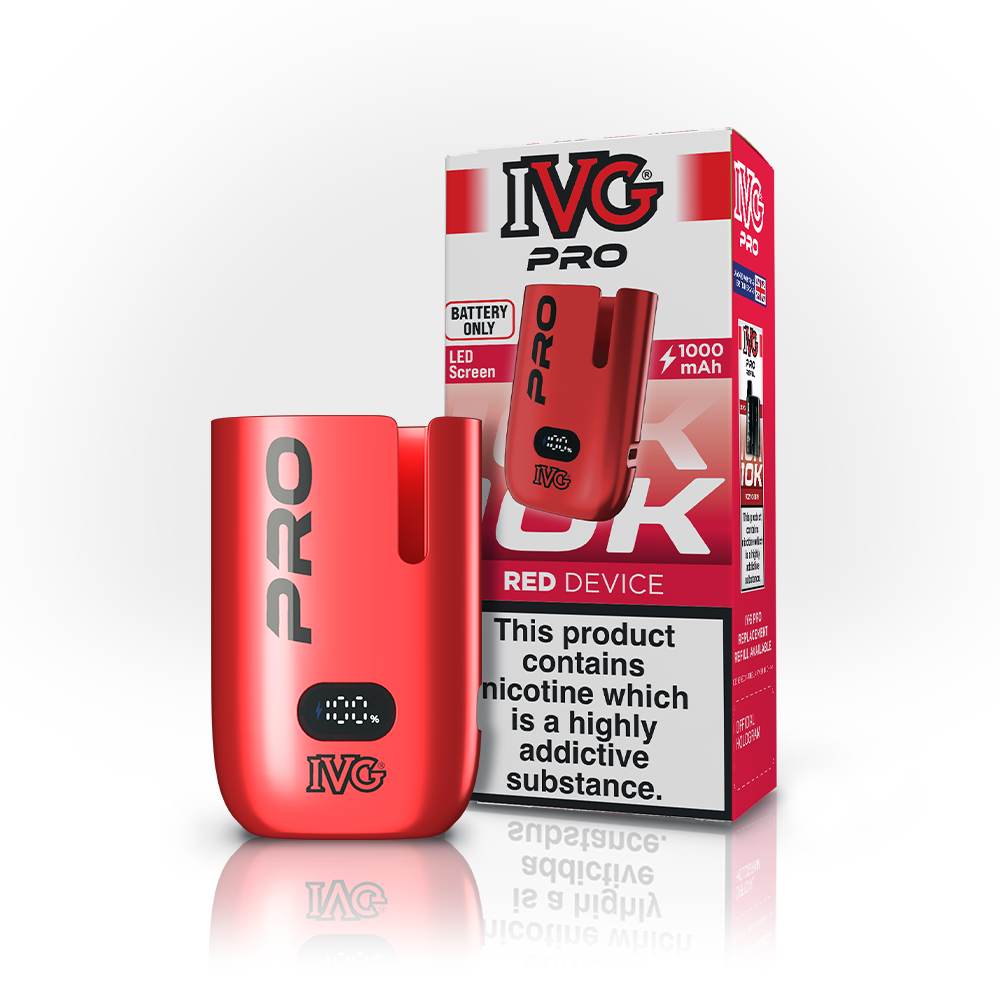 IVG Pro appareil seul pod rechargeable rouge 1000mAh