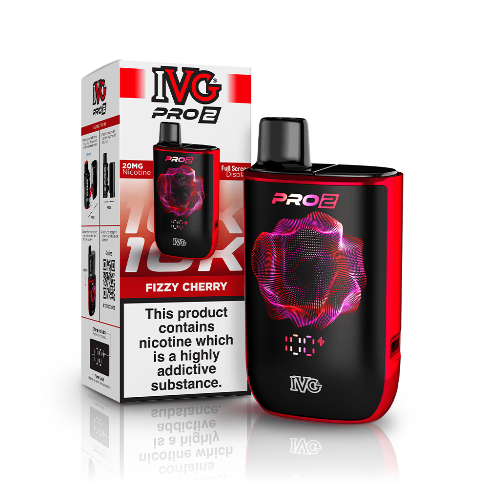 IVG PRO 2 10K Kit Pod Rechargeable Fizzy Cherry 12ml