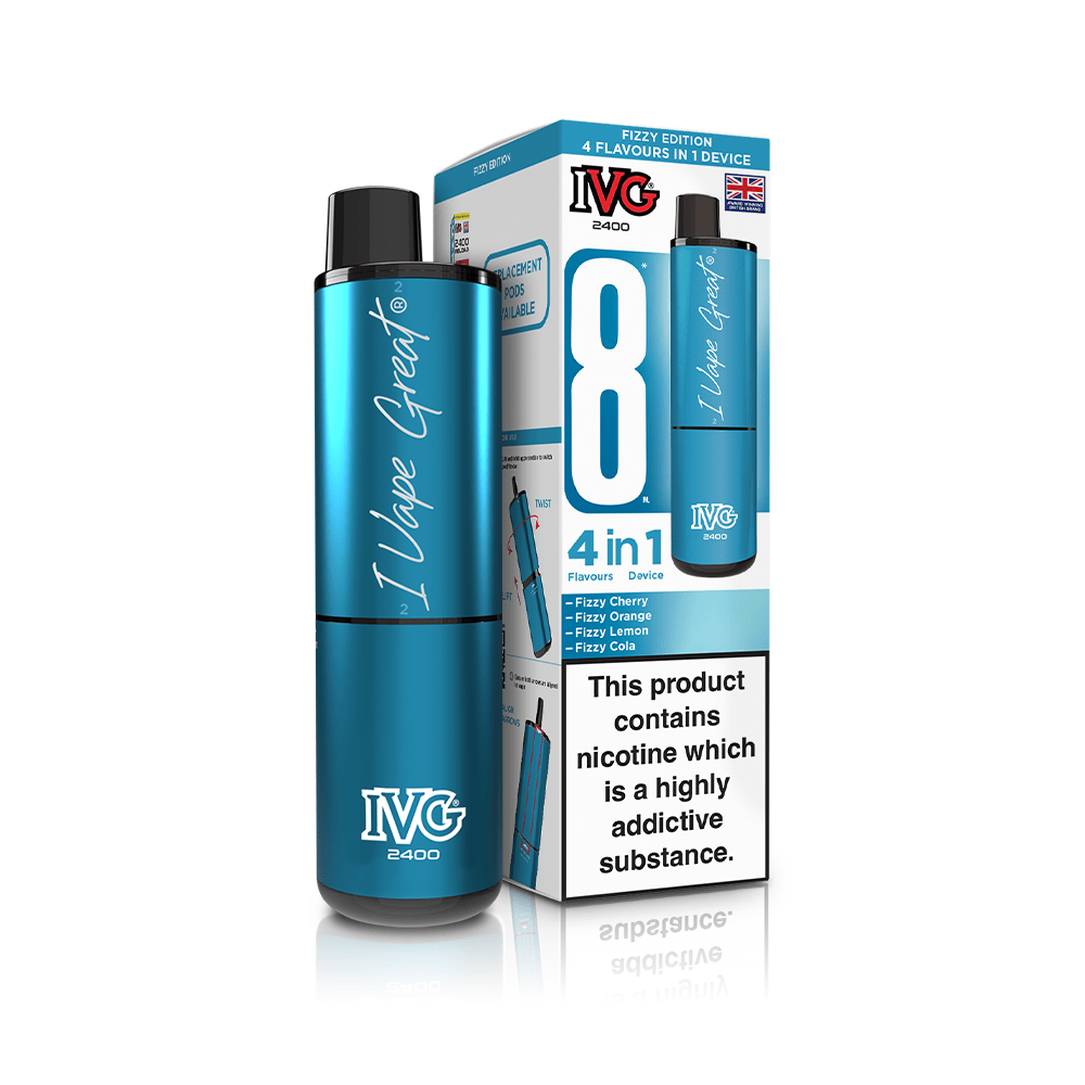 IVG 2400 4-en-1 Fizzy Edition Kit 4 pods 20mg