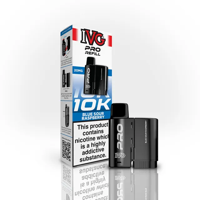 IVG PRO Blue Sour Raspberry pod recharge 20mg 12ml
