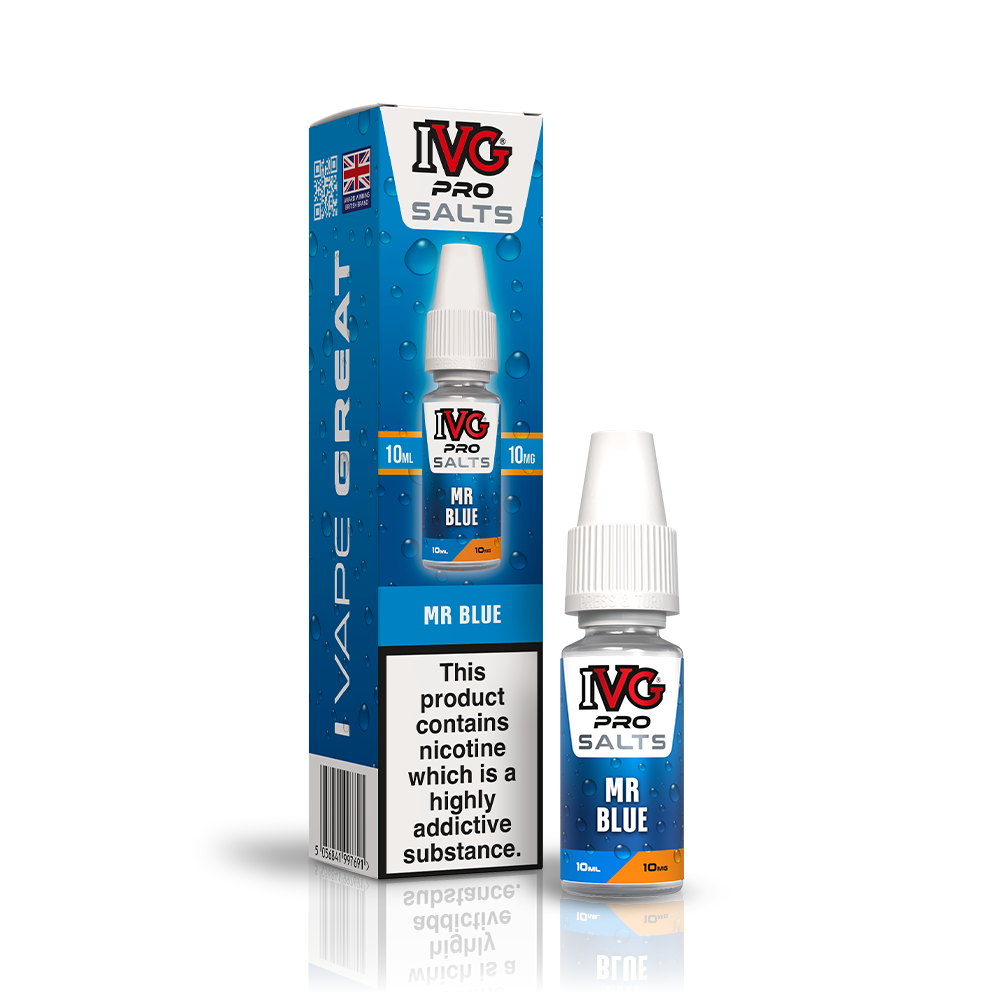 IVG Pro Salts Mr Blue e-liquide 10ml 20mg fruits rouges