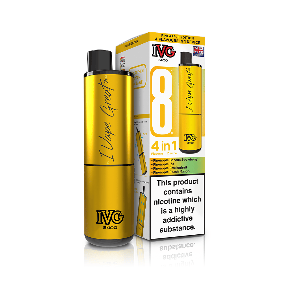 IVG 2400 4-en-1 Pineapple Edition Kit 4 pods 20mg