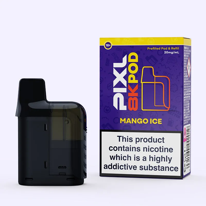 PIXL 8000 Mango Ice pod rechargeable 20mg mangue
