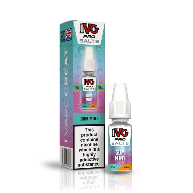 IVG Pro Salts Gum Mint e-liquide 10ml 20mg menthe