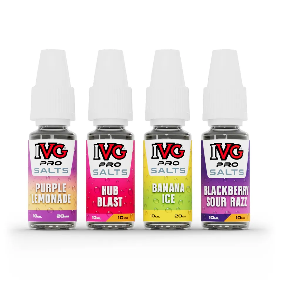 IVG Pro Salts e-liquide sels nicotine 10ml lot 4 flacons