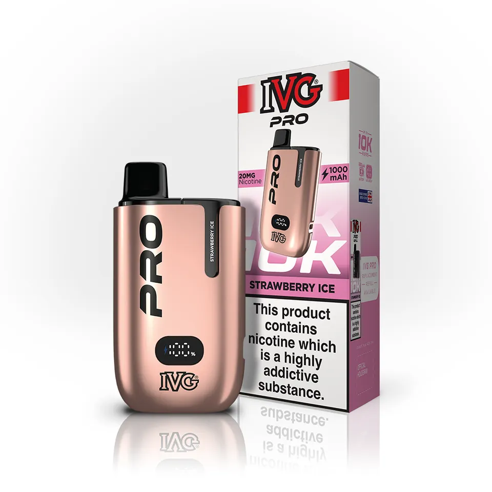IVG PRO Strawberry Ice kit pod 10K 20mg