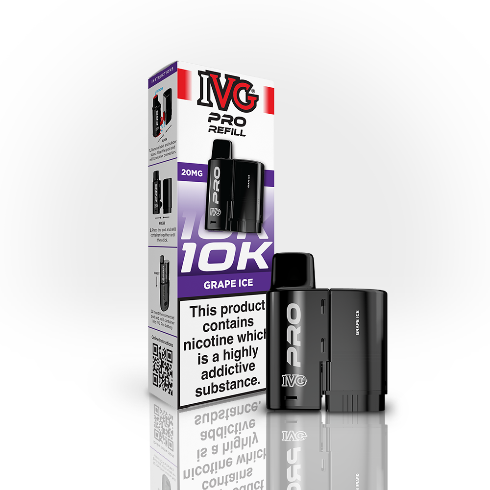 IVG Pro 10K Pod Raisin Glacé Grape Ice 20mg