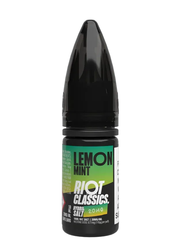 Riot Squad Classics Salt Lemon Mint e-liquide 10ml 10mg citron
