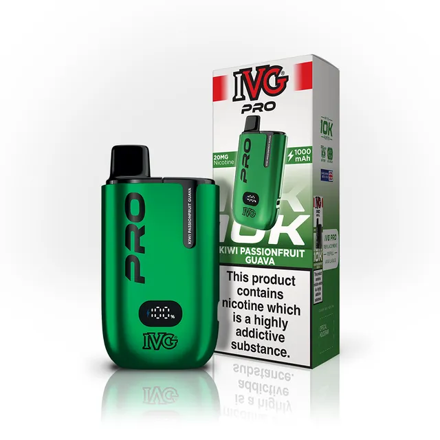 IVG PRO 10K Kit Kiwi Passion Goyave 20mg 2ml+10ml