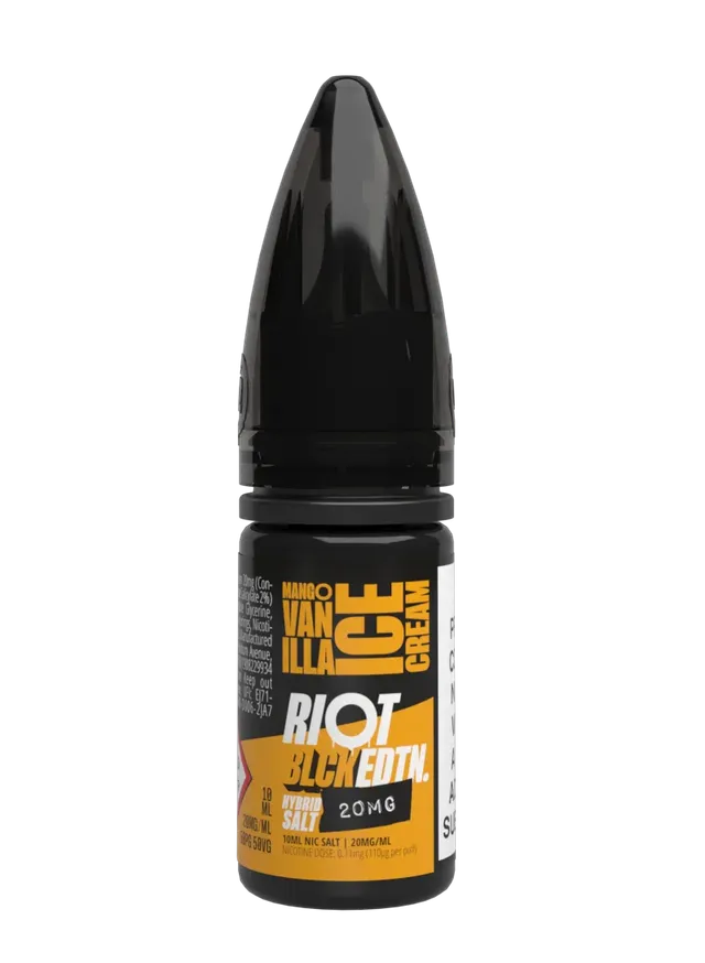 Riot Squad BLCK EDTN Mango Vanilla e-liquide 10mg 10ml