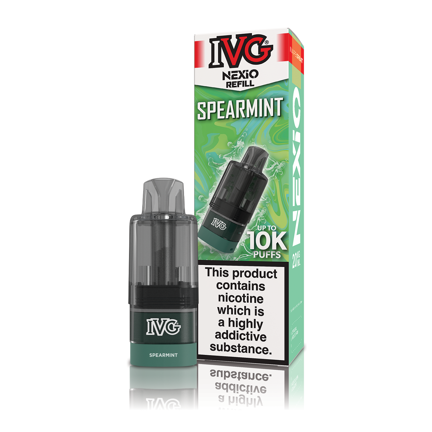 IVG NEXiO Pod Prérempli Spearmint 20mg 10ml