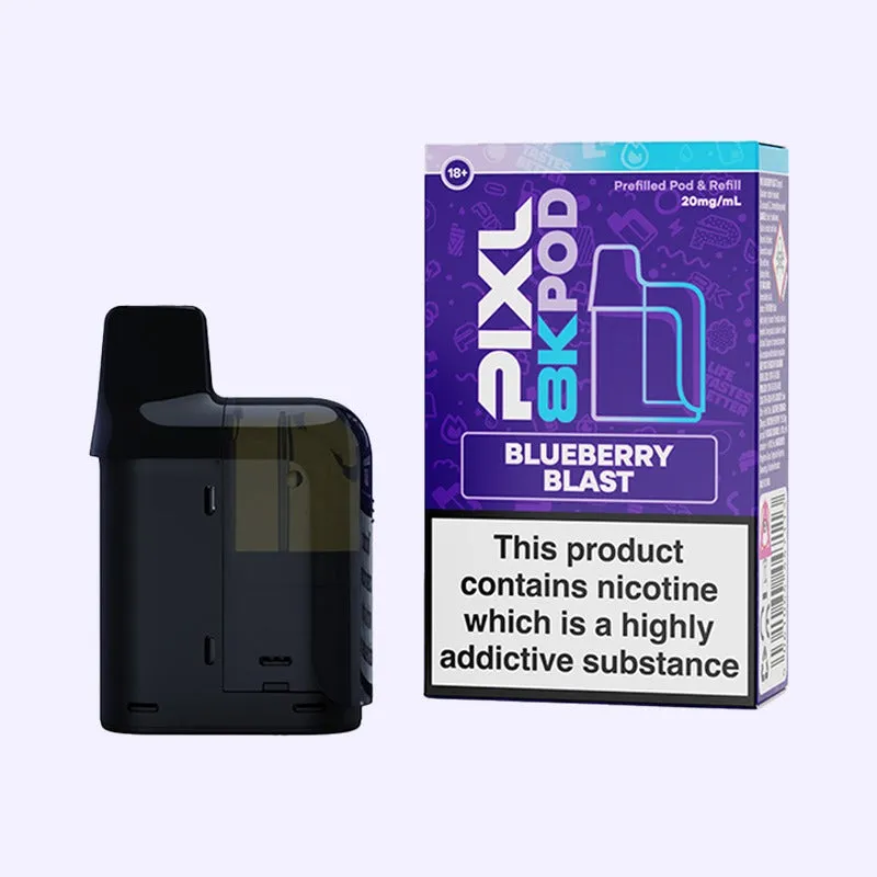 Pixl 8000 Pod Blueberry Blast 20mg myrtille