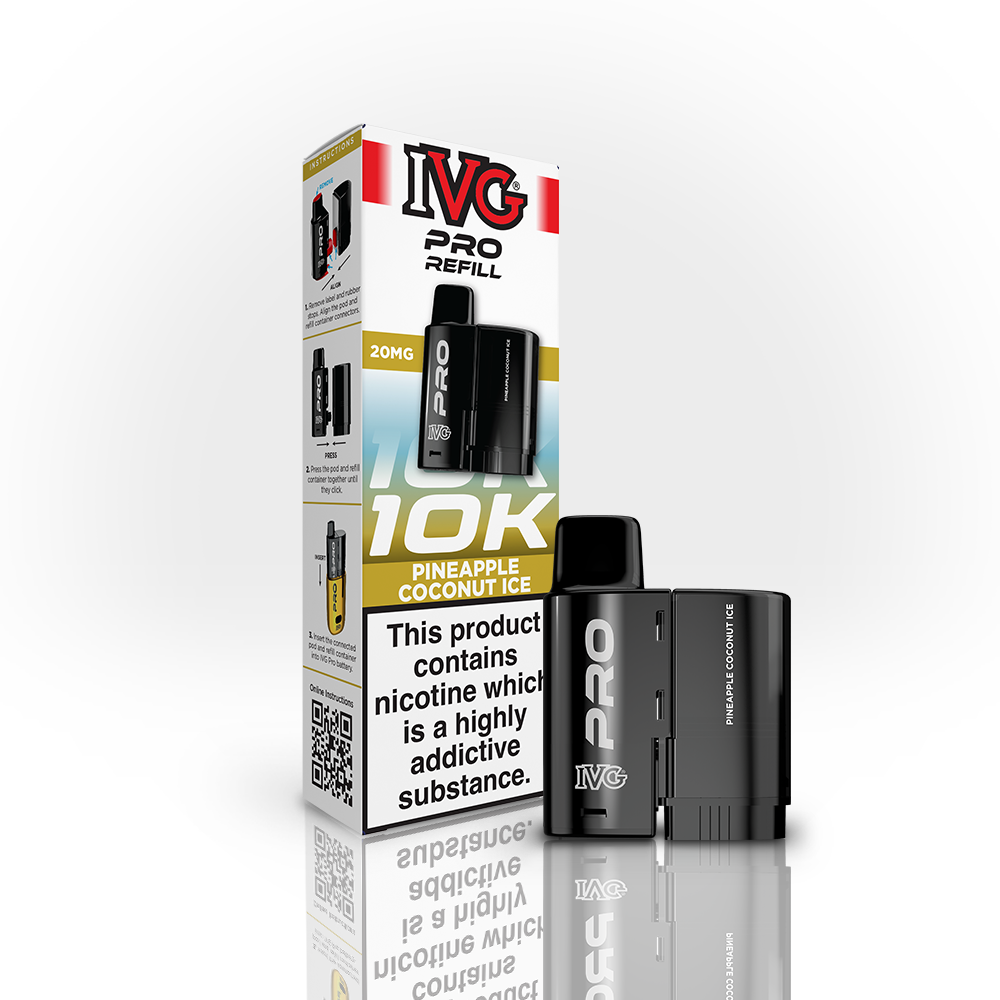 IVG Pro 10K Pineapple Coconut Ice pod rechargeable 20mg