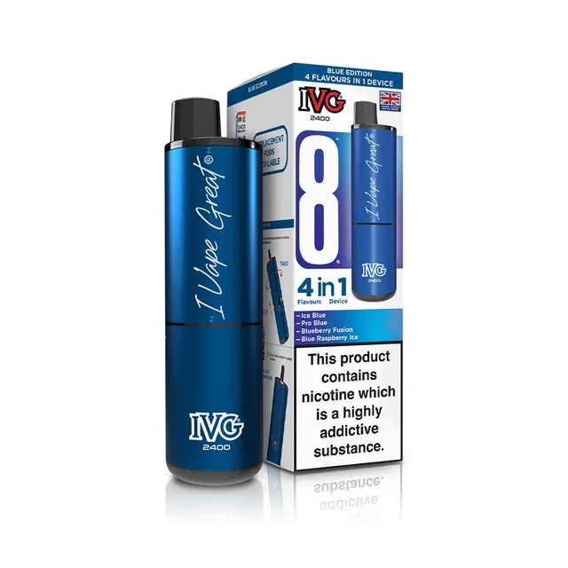 IVG 2400 Blue Edition pod rechargeable 20mg 4x2ml