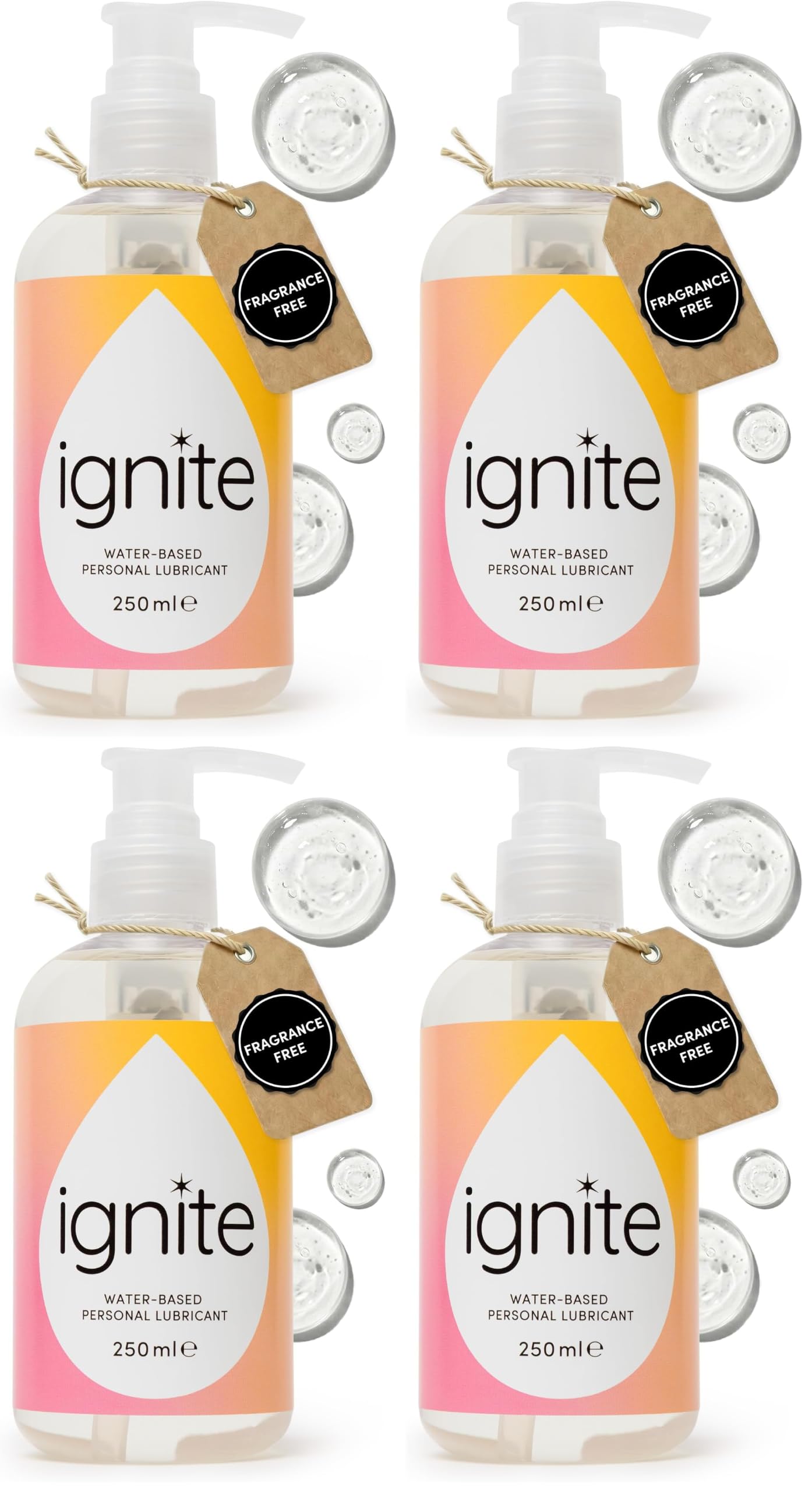 Ignite Lubricants lubrifiant 250 ml sans parfum pH neutre