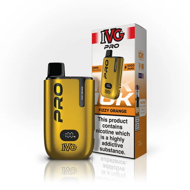 IVG Pro 10K Fizzy Orange Kit Pod Rechargeable 20mg