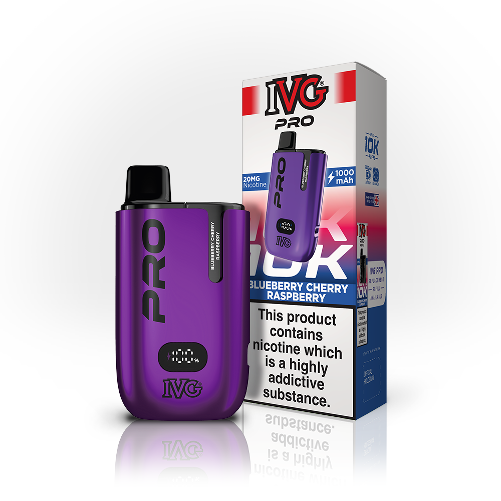 IVG Pro 10K Blueberry Cherry Raspberry Kit Pod 20mg 12ml