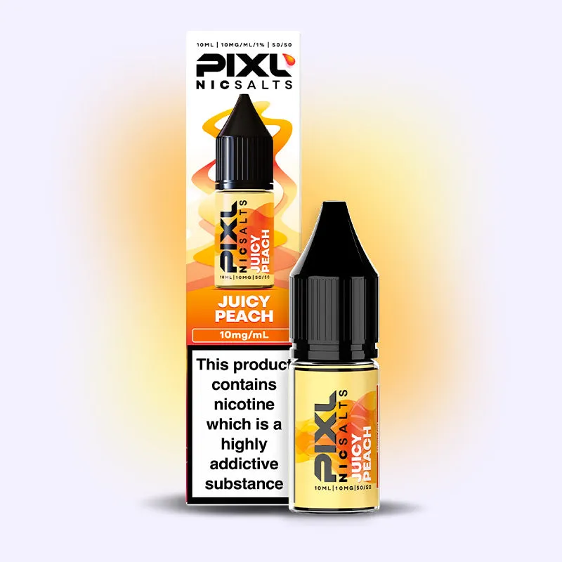 PIXL Juicy Peach e-liquide sel nicotine 10mg 10ml pêche