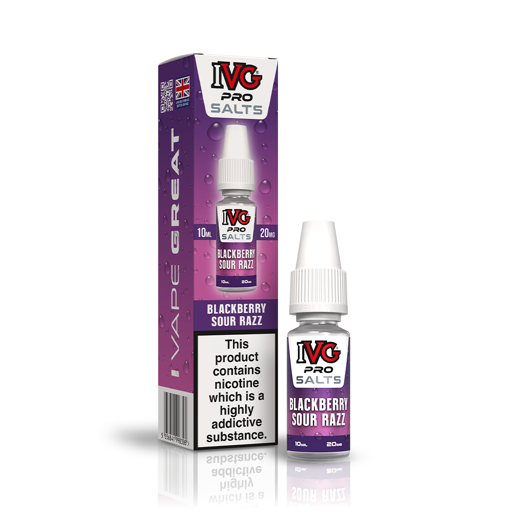 IVG PRO Salts Blackberry Sour Razz e-liquide 10ml 10mg