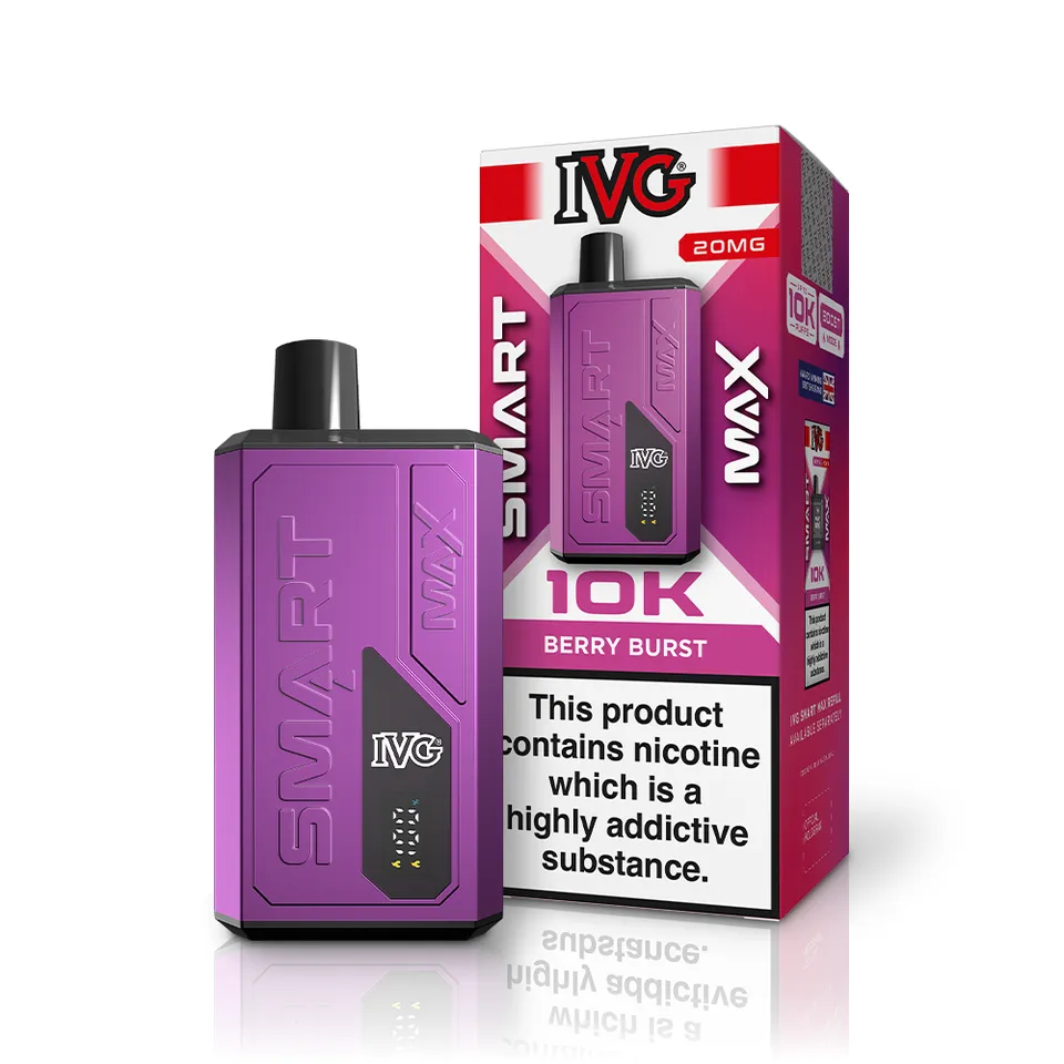 IVG Smart Max Berry Burst kit pod rechargeable 20mg fruits rouges