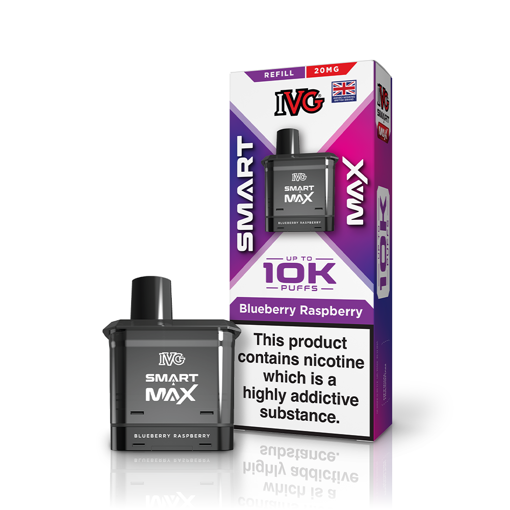 IVG SMART MAX Myrtille Framboise pod 12ml 20mg fruité