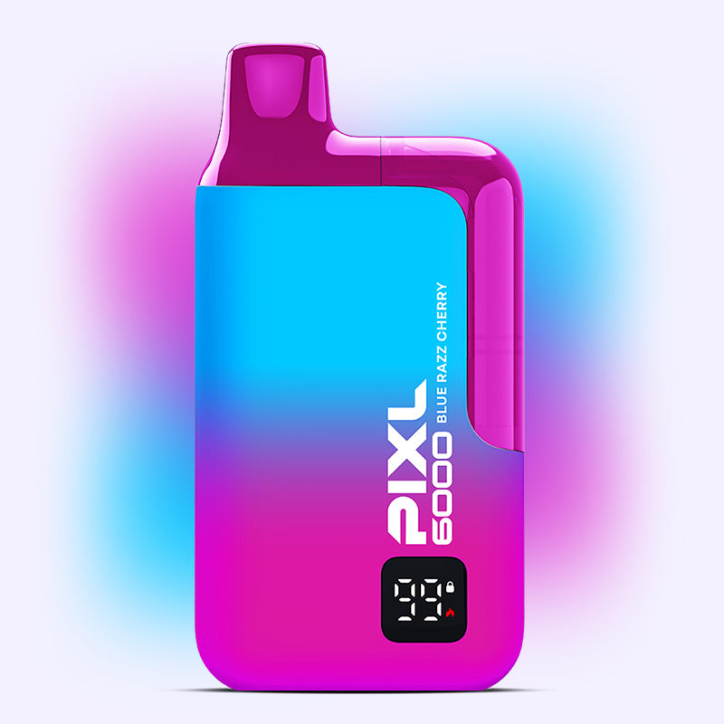 Pixl 6000 Blue Razz Cherry puff rechargeable 20mg